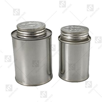 空のPVC接着剤ネジ上部缶缶